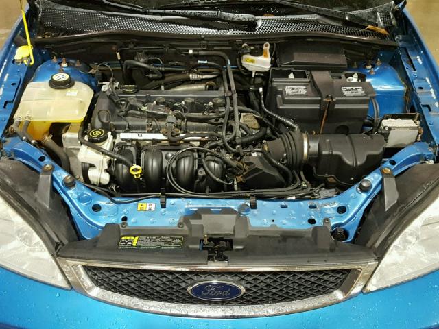 1FAFP34N87W104228 - 2007 FORD FOCUS ZX4 BLUE photo 7