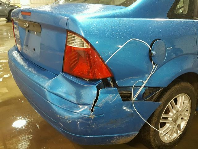 1FAFP34N87W104228 - 2007 FORD FOCUS ZX4 BLUE photo 9