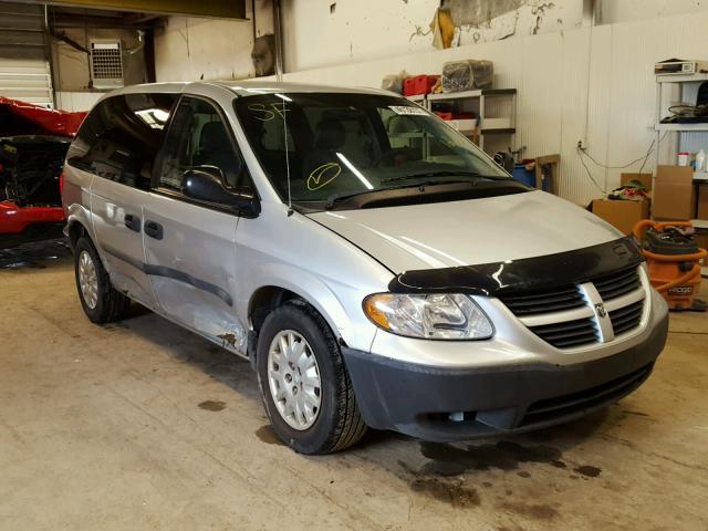 1D4GP21R77B126568 - 2007 DODGE CARAVAN C/ SILVER photo 1