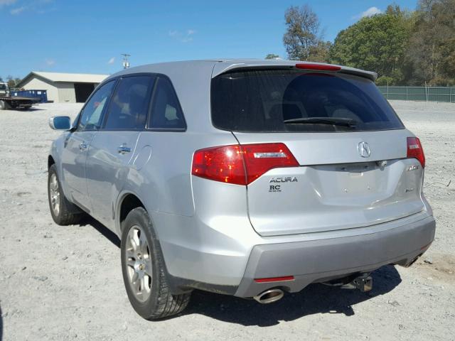 2HNYD28398H510477 - 2008 ACURA MDX TECHNO SILVER photo 3