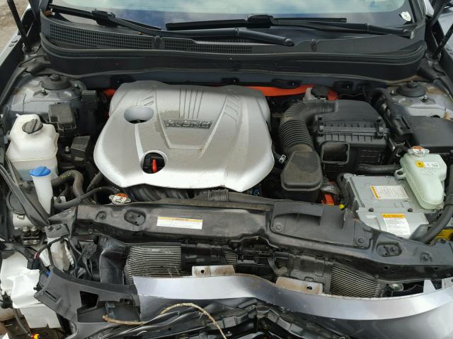 KMHEC4A47FA129972 - 2015 HYUNDAI SONATA HYB SILVER photo 7