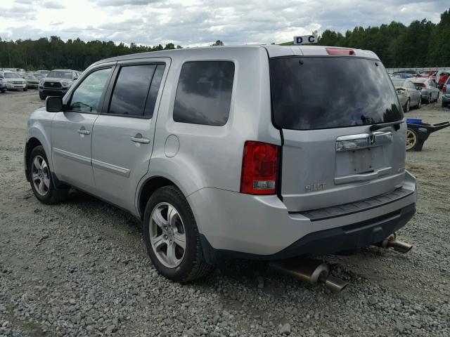 5FNYF4H76DB023588 - 2013 HONDA PILOT EXLN SILVER photo 3