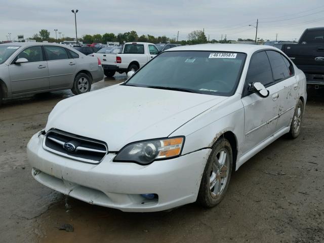 4S3BL616657204967 - 2005 SUBARU LEGACY 2.5 WHITE photo 2