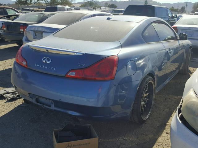 JN1CV6EK0DM923138 - 2013 INFINITI G37 JOURNE BLUE photo 4