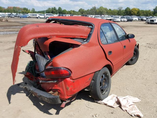 1Y1SK5367PZ024264 - 1993 GEO PRIZM BASE 红色 照片 4