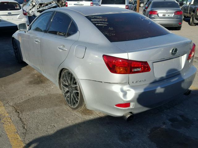 JTHBK262765012437 - 2006 LEXUS IS 250 SILVER photo 3