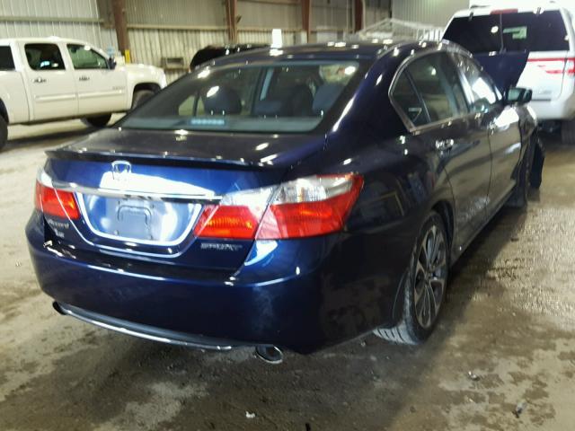 1HGCR2F53FA044211 - 2015 HONDA ACCORD SPO BLUE photo 4