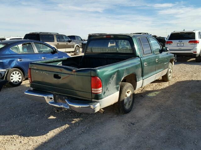 1B7GL2AX9YS602070 - 2000 DODGE DAKOTA QUA GREEN photo 4