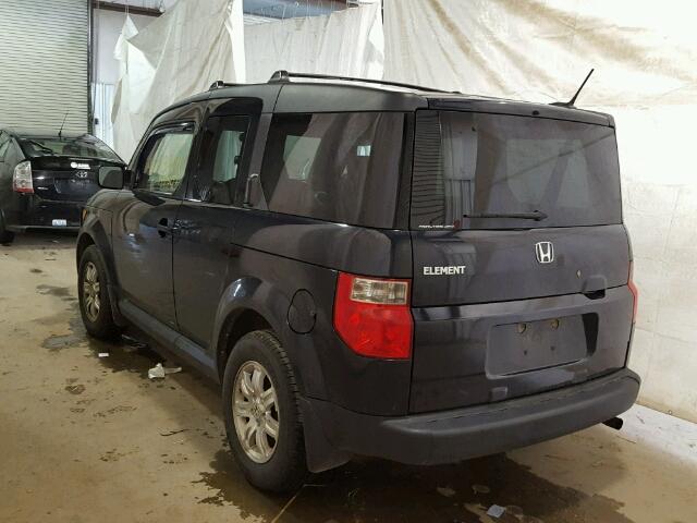 5J6YH28797L000994 - 2007 HONDA ELEMENT EX BLACK photo 3