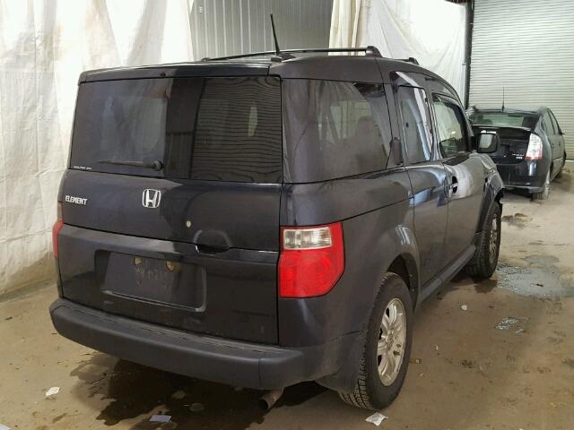 5J6YH28797L000994 - 2007 HONDA ELEMENT EX BLACK photo 4