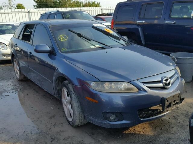 1YVFP82D665M37382 - 2006 MAZDA 6 S BLUE photo 1