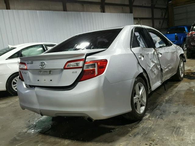 4T1BF1FK7DU264638 - 2013 TOYOTA CAMRY L SILVER photo 4