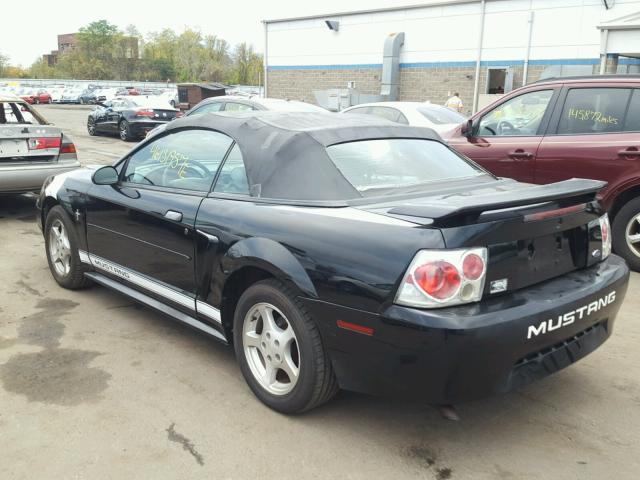 1FAFP44412F227066 - 2002 FORD MUSTANG BLACK photo 3