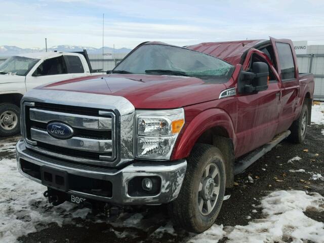 1FT7W2B64GEB78145 - 2016 FORD F250 SUPER RED photo 2