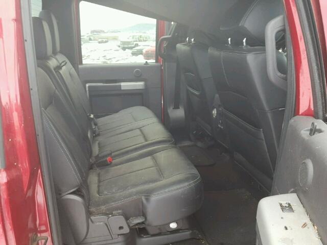 1FT7W2B64GEB78145 - 2016 FORD F250 SUPER RED photo 6