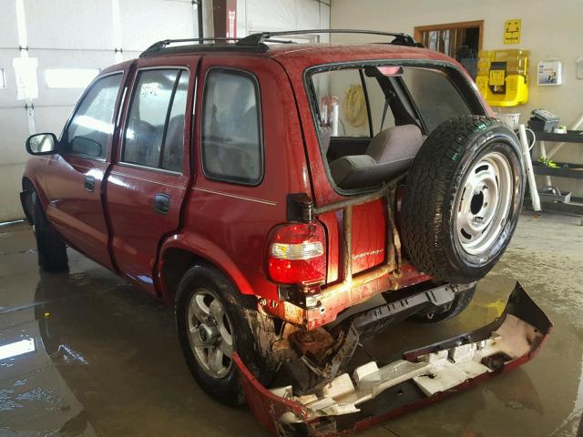 KNDJA7231W5557352 - 1998 KIA SPORTAGE RED photo 3