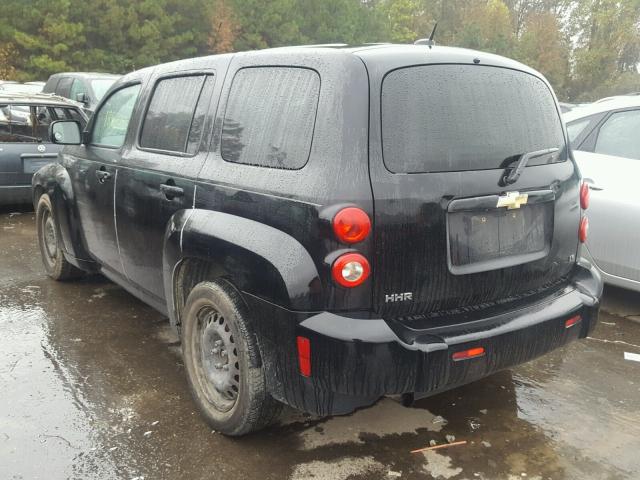 3GNDA13D78S518184 - 2008 CHEVROLET HHR LS BLACK photo 3