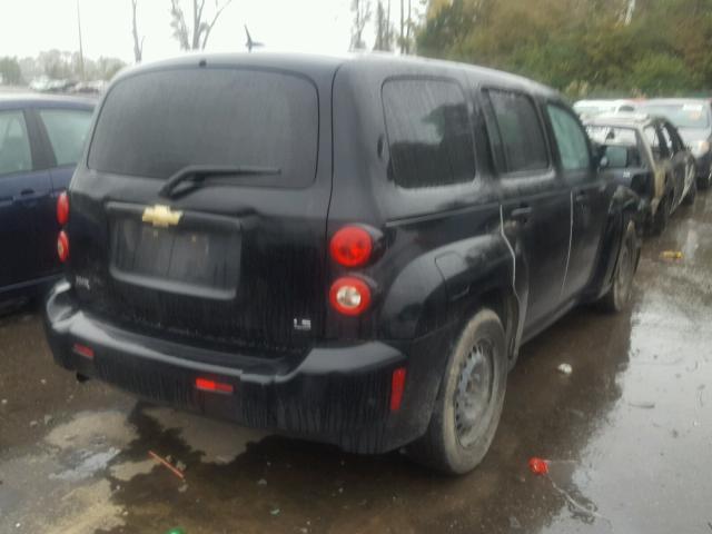 3GNDA13D78S518184 - 2008 CHEVROLET HHR LS BLACK photo 4