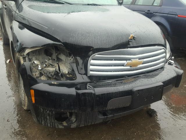 3GNDA13D78S518184 - 2008 CHEVROLET HHR LS BLACK photo 9