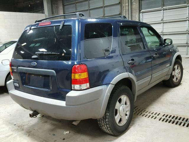 1FMYU04192KD10998 - 2002 FORD ESCAPE XLT BLUE photo 3