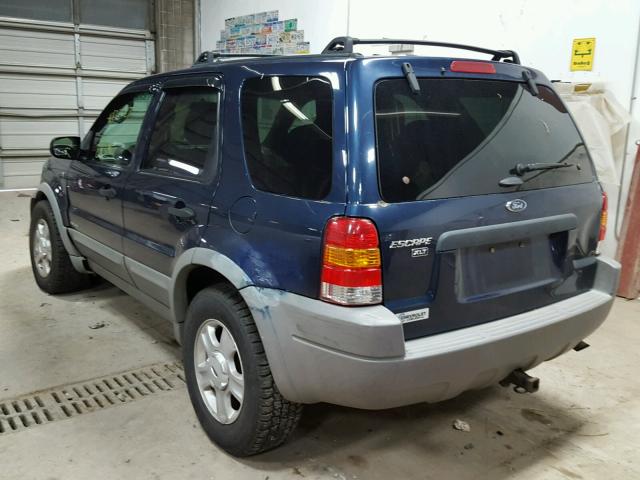 1FMYU04192KD10998 - 2002 FORD ESCAPE XLT BLUE photo 4