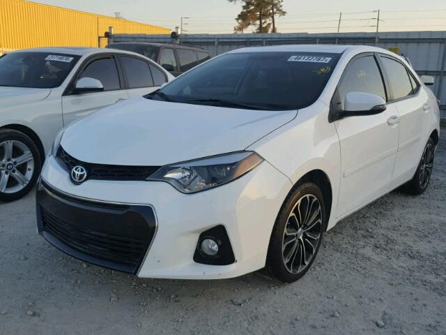 5YFBURHE0FP207245 - 2015 TOYOTA COROLLA L WHITE photo 2