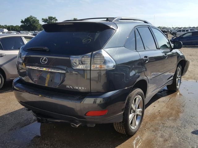 JTJHW31U260045936 - 2006 LEXUS RX 400 CHARCOAL photo 4