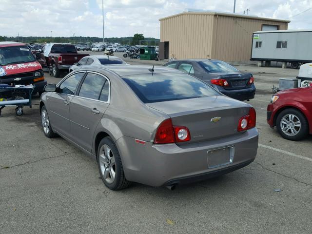 1G1ZH57B28F203834 - 2008 CHEVROLET MALIBU 1LT GOLD photo 3