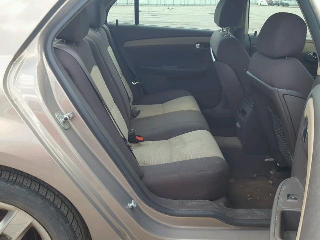 1G1ZH57B28F203834 - 2008 CHEVROLET MALIBU 1LT GOLD photo 6