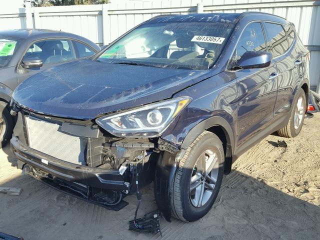 5XYZU3LB4HG491432 - 2017 HYUNDAI SANTA FE S Mavi foto 2