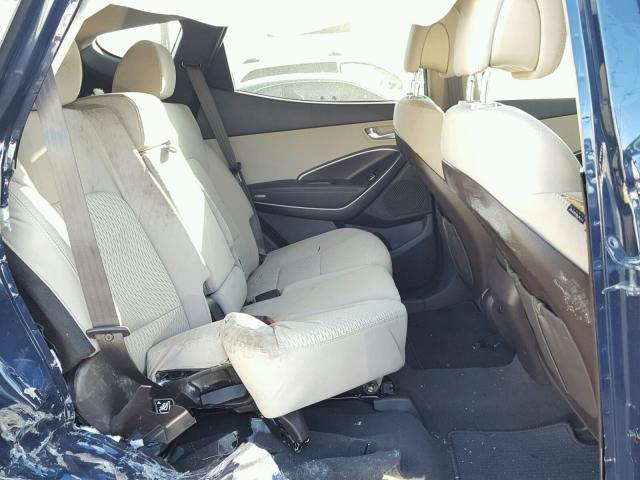 5XYZU3LB4HG491432 - 2017 HYUNDAI SANTA FE S Mavi foto 6