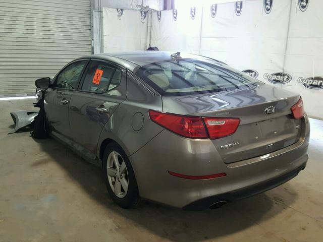 5XXGM4A71EG273010 - 2014 KIA OPTIMA LX GRAY photo 3