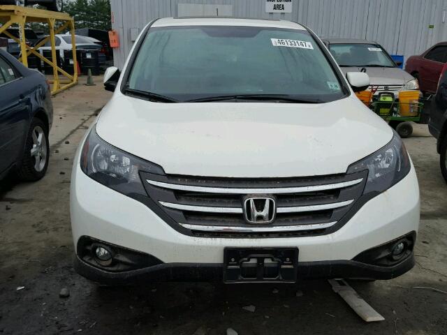 5J6RM4H50EL104667 - 2014 HONDA CR-V EX WHITE photo 9