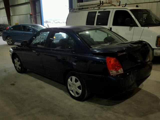 KMHDN46D44U909583 - 2004 HYUNDAI ELANTRA GL BLACK photo 3