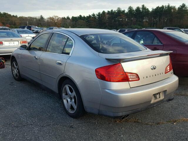 JNKCV51E83M322421 - 2003 INFINITI G35 SILVER photo 3