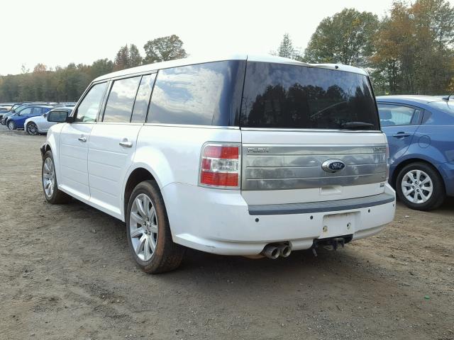 2FMHK6DC3BBD10533 - 2011 FORD FLEX LIMIT WHITE photo 3