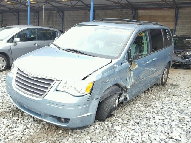 2A4RR8DX5AR330771 - 2010 CHRYSLER TOWN & COU BLUE photo 2