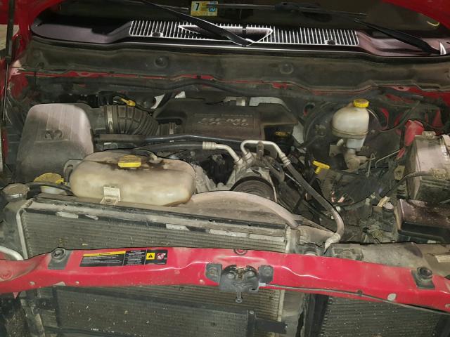 1D7HU16D34J208225 - 2004 DODGE RAM 1500 S RED photo 7