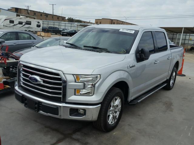 1FTEW1CF7FKE47836 - 2015 FORD F150 SILVER photo 2