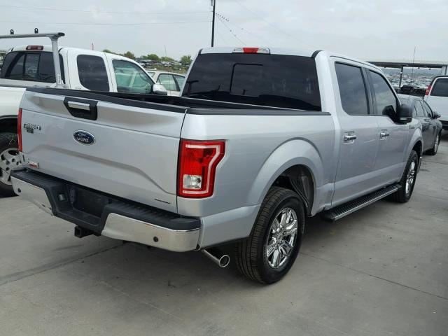 1FTEW1CF7FKE47836 - 2015 FORD F150 SILVER photo 4