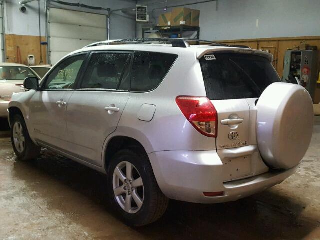 JTMBD31V986057833 - 2008 TOYOTA RAV4 LIMIT SILVER photo 3