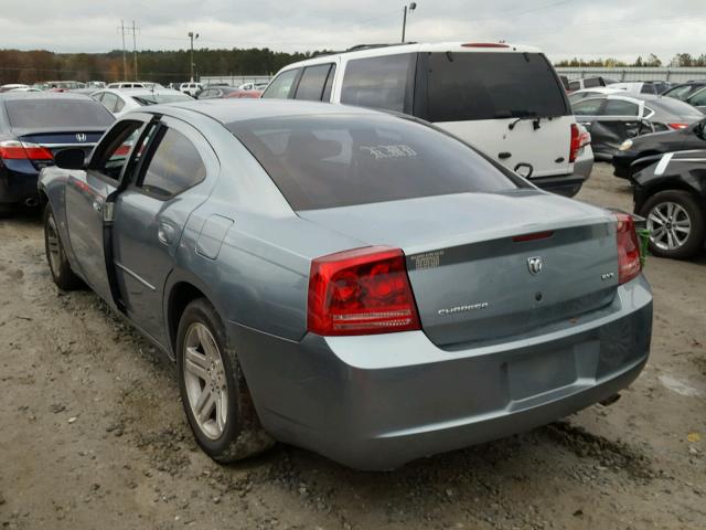 2B3KA43G86H444917 - 2006 DODGE CHARGER SE BLUE photo 3