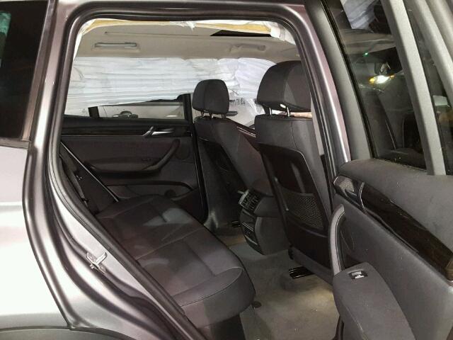 5UXWX9C34H0W75327 - 2017 BMW X3 XDRIVE2 GRAY photo 6