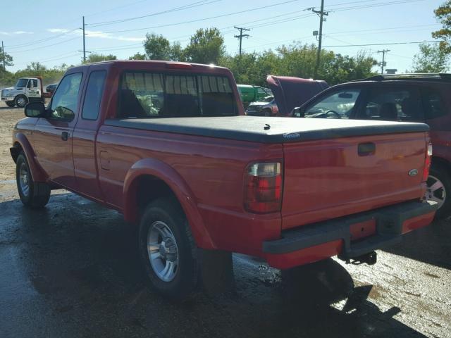 1FTYR14U63TA50688 - 2003 FORD RANGER RED photo 3