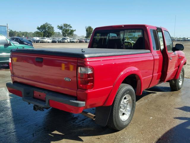 1FTYR14U63TA50688 - 2003 FORD RANGER RED photo 4