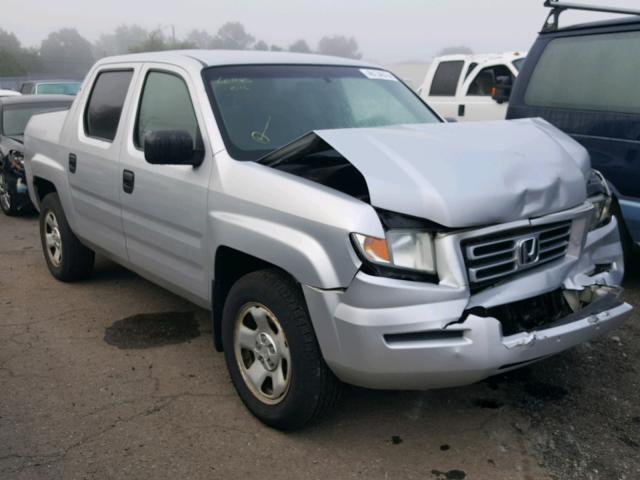 2HJYK16297H510151 - 2007 HONDA RIDGELINE SILVER photo 1