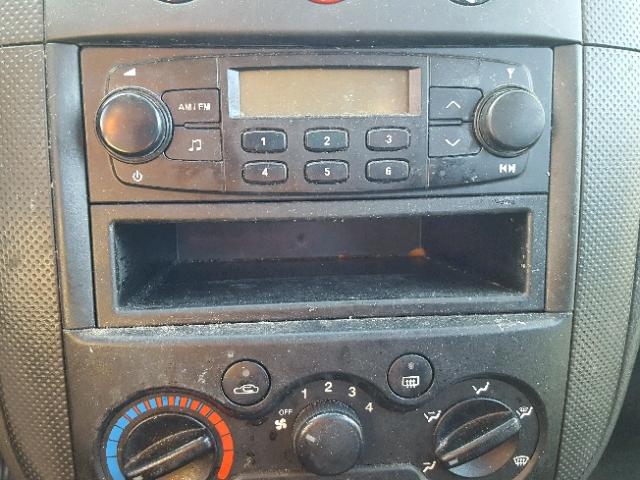 KL1TD66627B785420 - 2007 CHEVROLET AVEO BASE Կարմիր լուսանկար 9