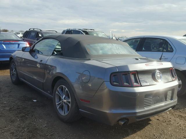1ZVBP8EMXE5328581 - 2014 FORD MUSTANG GRAY photo 3