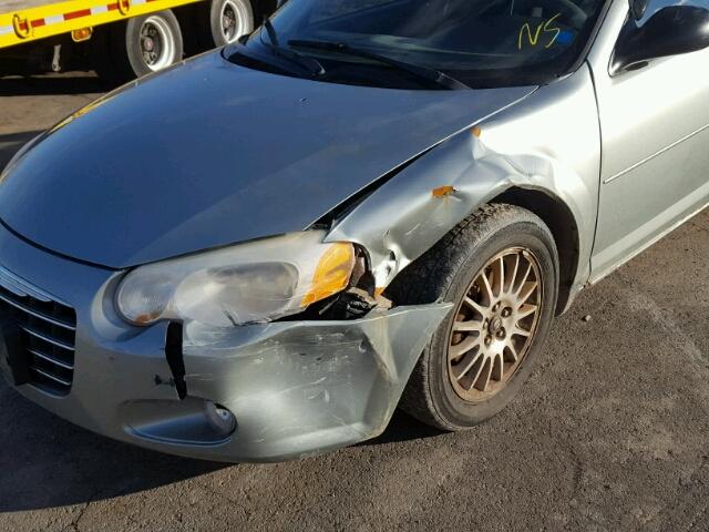 1C3EL56R05N665642 - 2005 CHRYSLER SEBRING TO SILVER photo 9