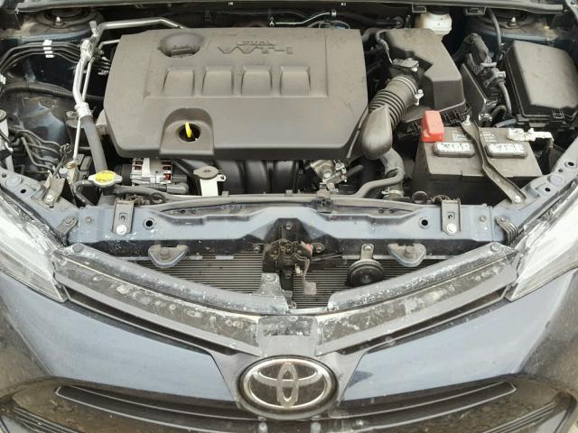 5YFBURHE1HP670692 - 2017 TOYOTA COROLLA L BLUE photo 7